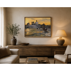 Sunset in Venice – Original Oil Painting | Venice Landscape by Marina Stognieva
